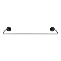 ACA 600mm Self Adhesive Black Single Towel Rail 304 Stainless Steel Wall Mounted Drill Free Towel Rack