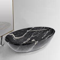 ACA 615x420x140mm Bathroom Oval Above Counter Bench top Ceramic Wash Basin Vanity Sink