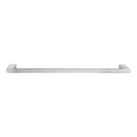 ACA 800mm Bathroom Square Chrome Single Towel Rail Towel Rack Wall Mounted