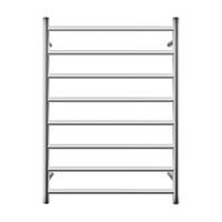 ACA Round Electric Heated Towel Rack Rail Warmer 8 Bar Chrome Stainless Steel SAA
