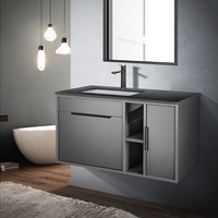 ACA 900x505mm Bath Wall Hung Vanity Storage Drawer Cabinet Ceramic Top Basin