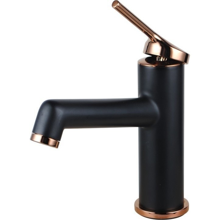 Black & Rose Gold Basin Mixer Tap Buy Bathroom Taps 910589