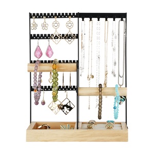 ACA 4-Tier Jewelry Organizer Jewellery Stand Storage Rack Bracelets Earrings Rings Necklace Holder