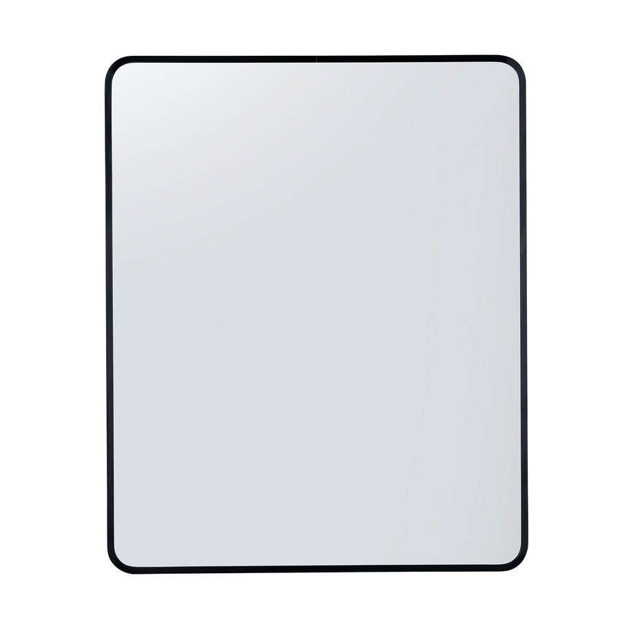 ACA 50x65CM Black Aluminium Framed Wall Mounted Makeup Decor Mirror Bathroom Bedroom