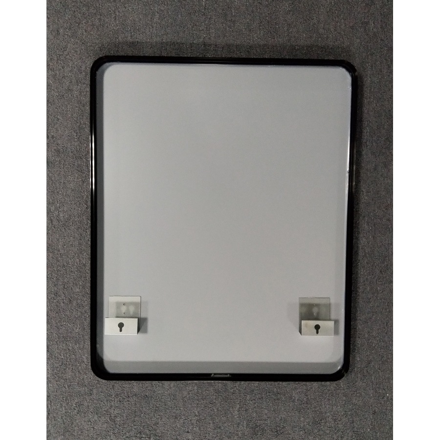 ACA 65x80CM Black Aluminium Framed Wall Mounted Makeup Decor Mirror Bathroom Bedroom