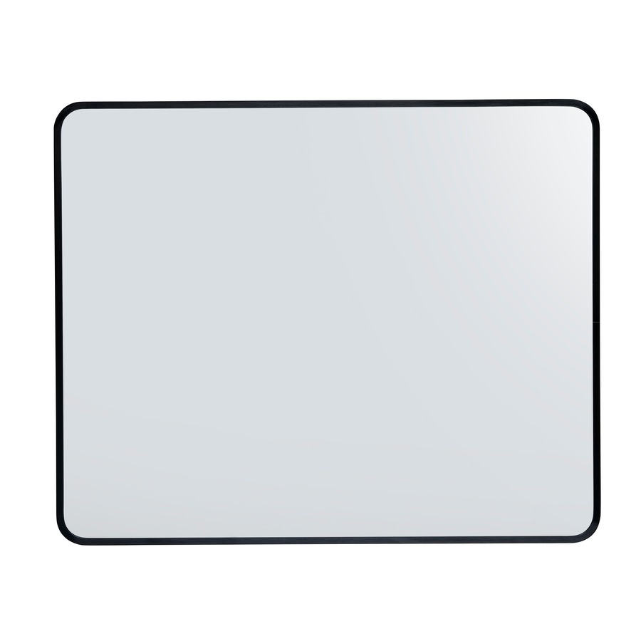 ACA 65x80CM Black Aluminium Framed Wall Mounted Makeup Decor Mirror Bathroom Bedroom