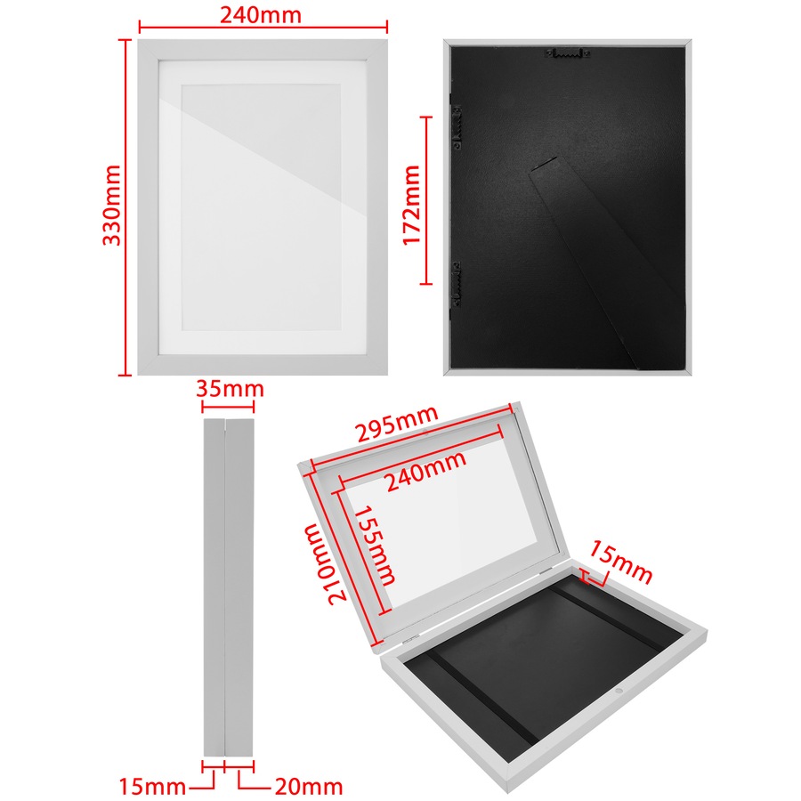 ACA 6x White Photo Frame Kids Children Artwork Frame Craft Photo A4 Drawing Painting Art Display