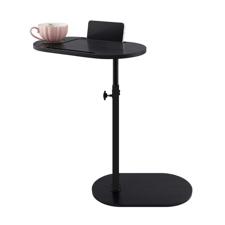 ACA Bathroom Black Spa Freestanding Luxury Side Table Bath Caddy Tray Shelf for Bathtub