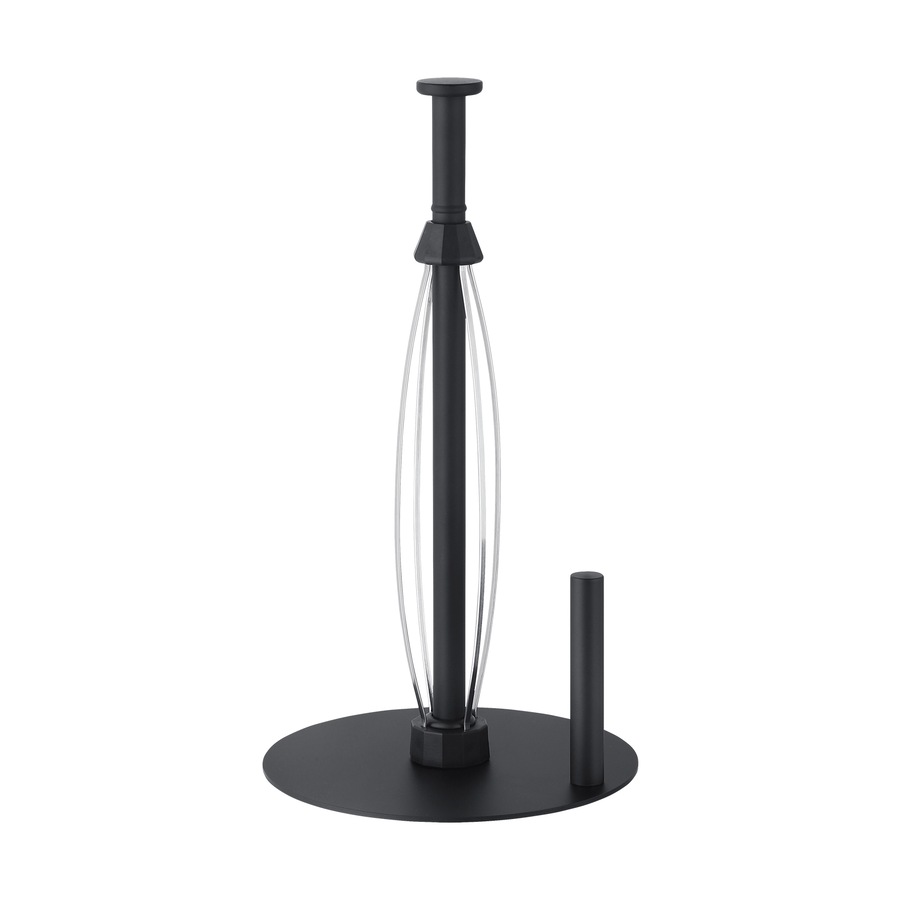 ACA Stainless Steel Kitchen Countertop Paper Towel Roll Holder 31cm in Black