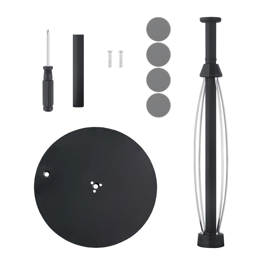 ACA Stainless Steel Kitchen Countertop Paper Towel Roll Holder 31cm in Black