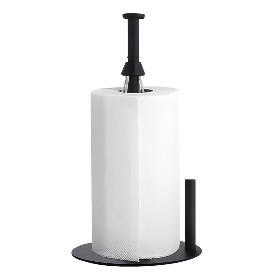 ACA Stainless Steel Kitchen Countertop Paper Towel Roll Holder 31cm in Black