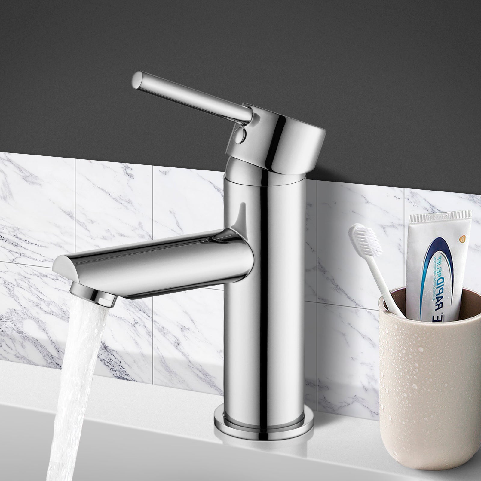 ACA Chrome Silver Basin Mixer Tap Vanity Sink Faucet BRASS WELS & WATERMARK