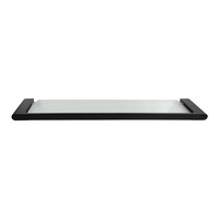 ACA Bathroom Matt Black Single Glass Shelf Storage Wall Mounted Shower Wall Accessories