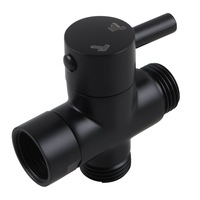 ACA Bathroom Solid Brass Black Toilet Bidet Spray Diverter Only
