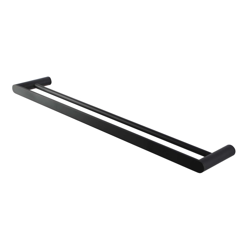 Black Double Towel Rail 800mm Stainless Steel 304 Wall Mounted Buy