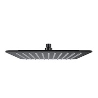 ACA 250mm 10'' Rainfall Super Slim Shower Head Square Matte Black Watermark