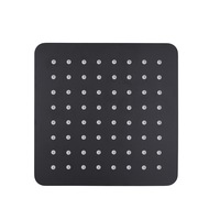 ACA 200mm Rainfall Super Slim Shower Head Square Matte Black Watermark