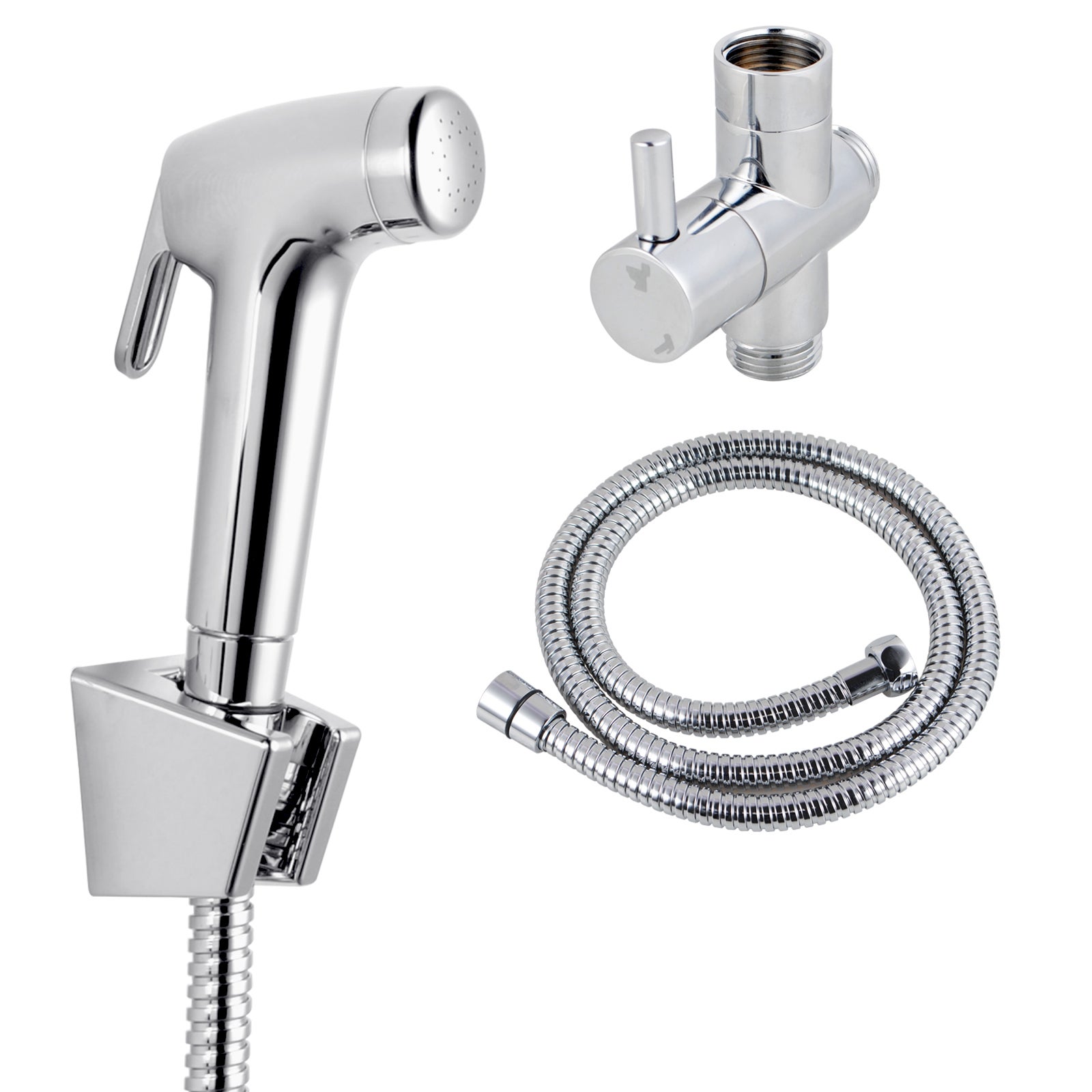 ACA Toilet Bidet Kit Handheld Spray Shower Head Diverter Hose set