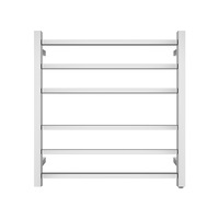 ACA Square Electric Heated Towel Rack Rail Warmer 6 Bar Chrome Stainless Steel SAA