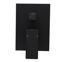 ACA Luxury Shower/Handheld Bath Spout Square Diverter Mixer Tap Valve Black