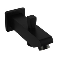 ACA Ottimo Square Black Bathtub / Basin Wall Spout With Diverter