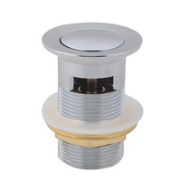 ACA Bathroom Basin Pop Up Waste Overflow Chrome Solid Brass 32mm/40mm