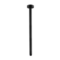 ACA Round Black Ceiling Shower Arm 600mm Stainless Steel