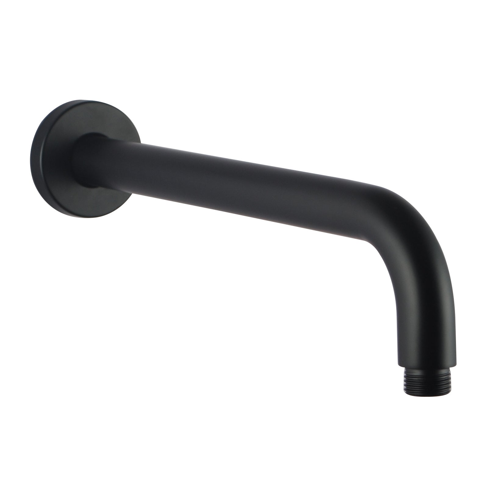 ACA Round Black Stainless Steel Wall Mounted Shower Arm 400mm