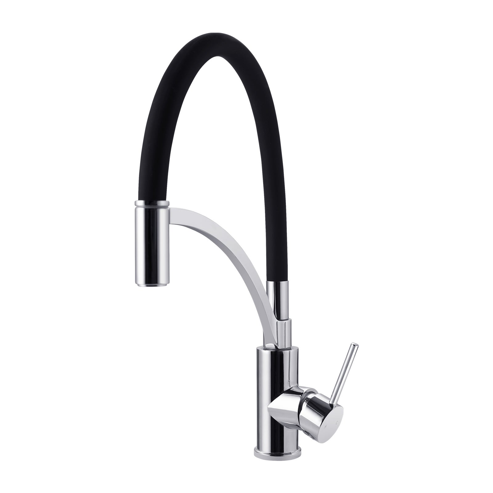 ACA Round Chrome Kitchen Tap Vanity Sink Swivel Pull Down Mixer Tap Faucet WELS