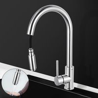ACA Kitchen Tap Mixer Tap Swivel Pull Out Spout Solid Brass Basin Faucet Vanity Sink Watermark WELS