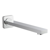 ACA Square Solid Brass Bath Spout in Chrome 200mm