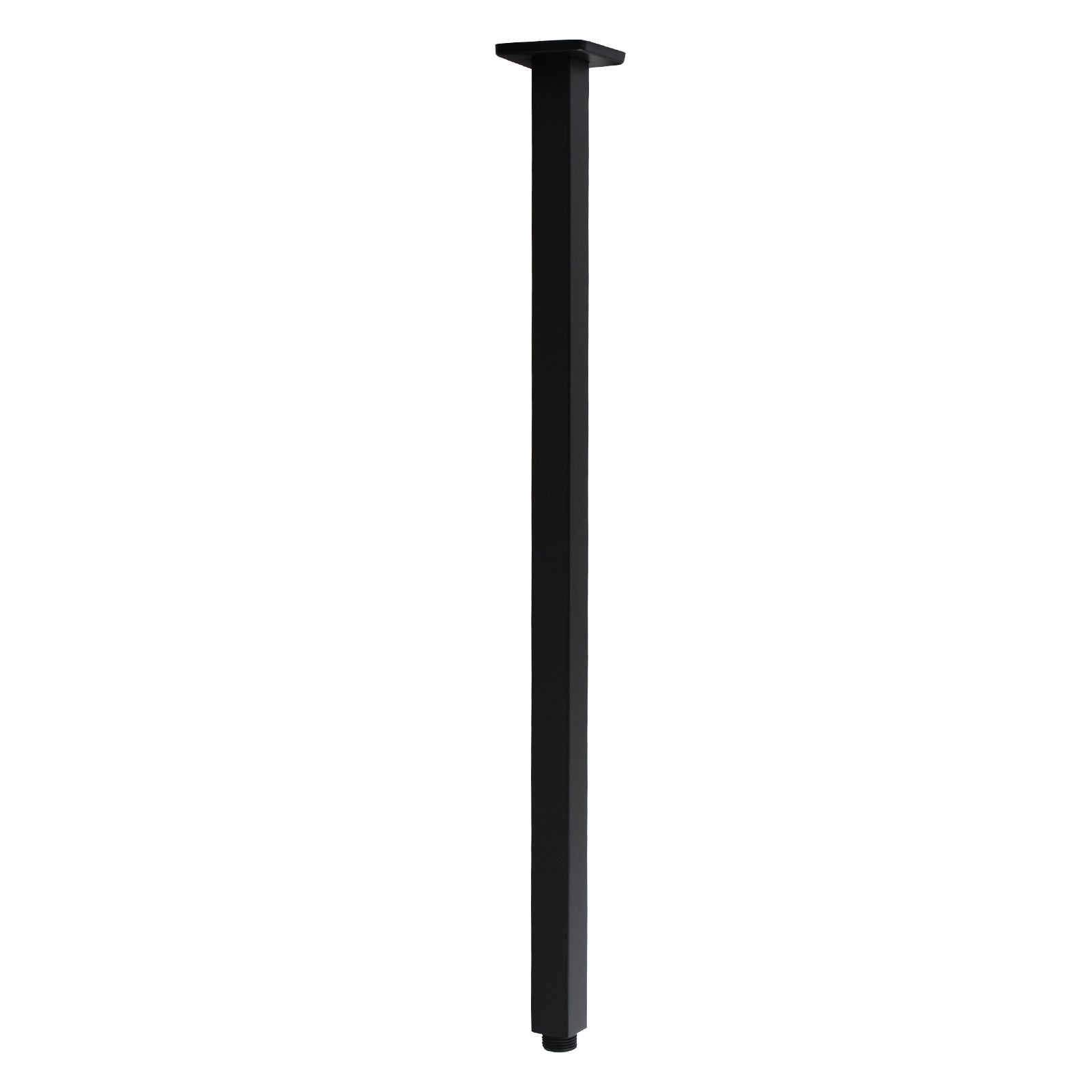 ACA Solid Brass Square Ceiling Shower Arm - Black 600mm