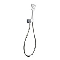 ACA Square Chrome Shower Holder Wall Connector with handheld shower set Watermark & WELS