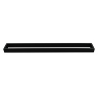 ACA Bathroom Square Single Towel Rack Towel Rail Black 600mm