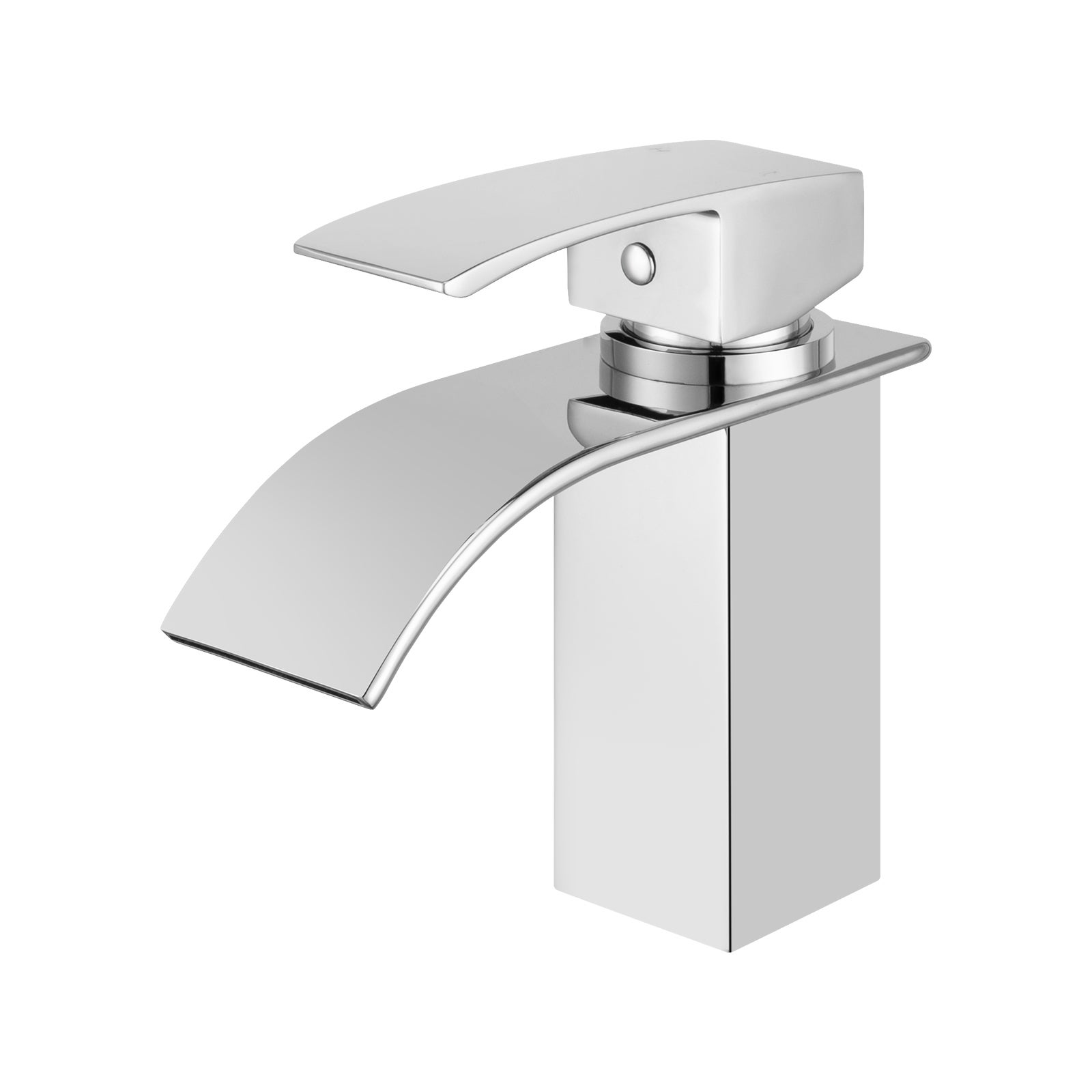 ACA Chrome Waterfall Bathroom Taps Basin Mixer Tap Faucet Vanity Sink Brass WELS Silver