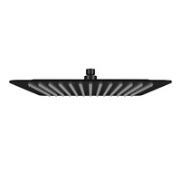 ACA 300mm 12'' Super-slim Square Rainfall Shower Head Stainless Steel 304 Matte Black