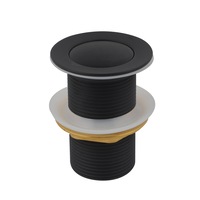 ACA Bathroom Basin Pop Up Waste Black Solid Brass 32mm/40mm