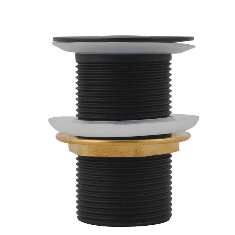 Brass PopUp Waste Basin/Vanity Plug no Overflow Chrome 32mm/40mm Black