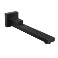 ACA Square 180 Degree Swivel Bath/Basin Wall Water Spout Matt Black