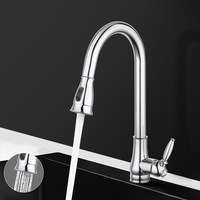 ACA Chrome Kitchen Taps Pull Out Mixer Tap Sink Basin Faucet 360 Degree Swivel Spout Watermark WELS