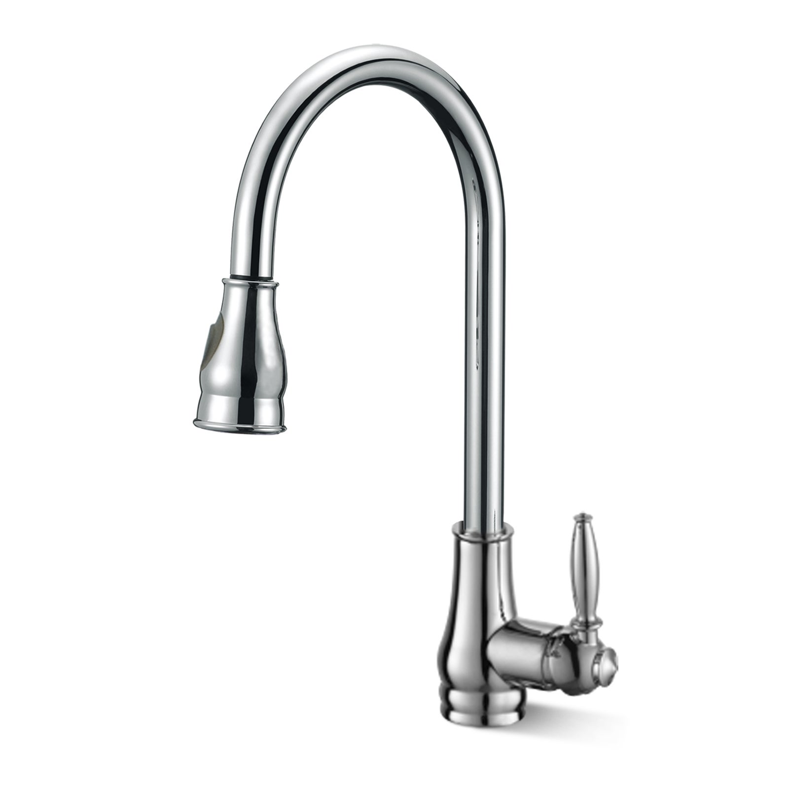 ACA Chrome Kitchen Taps Pull Out Mixer Tap Sink Basin Faucet 360 Degree Swivel Spout Watermark WELS