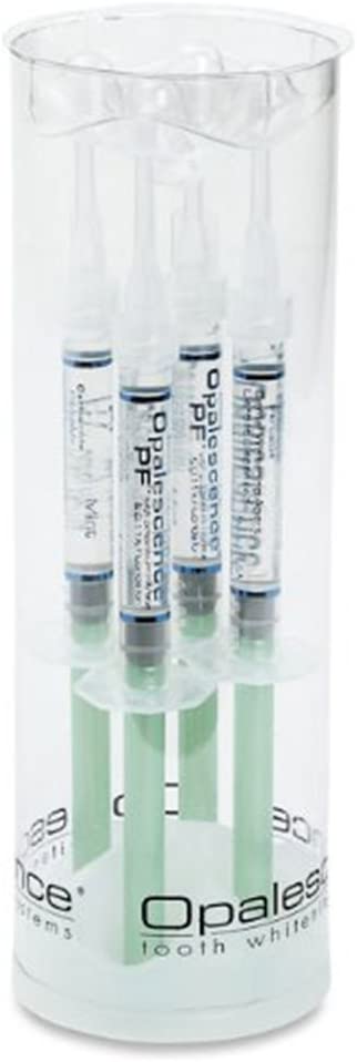 Opalescence PF 16% MINT Teeth Whitening Gel Syringes 4 x 1.2ml Syringes and Instructions