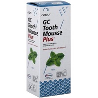 GC Tooth Mousse Plus Mint 40g Tube - 1 Tube - Recaldent Topical Creme Tooth Desensitiser