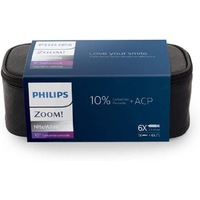 Philips Zoom 10% Nite White Carbamide Peroxide Teeth Whitening Gel - 6 x 2.4gram Syringes - Zipper Bag, Mouth Tray Case and Instructions Included