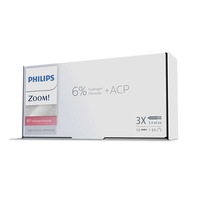 Philips Zoom 6% Day White Hydrogen Peroxide Teeth Whitening Gel - 3 x 2.4gram Syringes - Instructions and Shade Guide Included