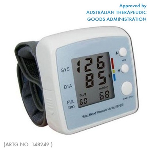 wrist blood pressure monitor bp205