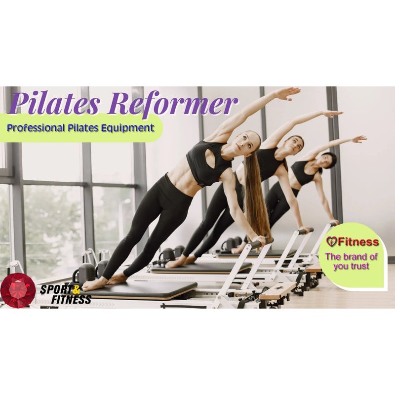  Foldable Pilates Reformer, Pilates Reformer Vintage,Pilates  Equipment, Pilates Reformer Machine, Pilates Machine & Equipment for Home &  Gym Workout : Sports & Outdoors