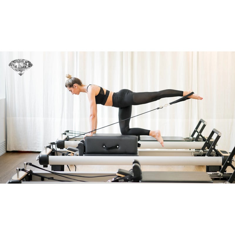 Buy iFitness Foldable Pilates Reformer Exercise Fitness Gym Home Cardio  Yoga - MyDeal