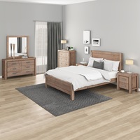 Nowra 5 Pieces Double Size Bedroom Suite Oak Colour