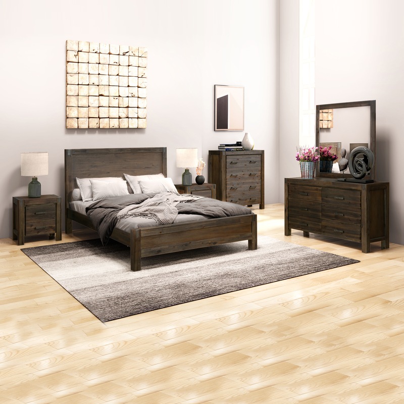 Buy Nowra 5 Pieces King Size Bedroom Suite Chocolate Colour MyDeal